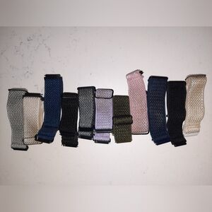 $ Lot Of 11 Women's Watch Bands - Assorted Colors 22mm GUC